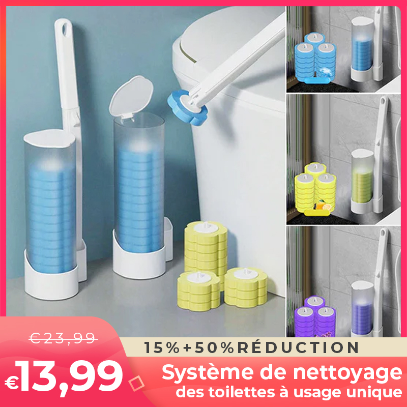 Système de nettoyage des toilettes à usage unique