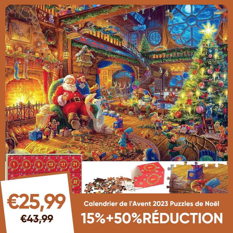 Calendrier de l'Avent 2023 Puzzles de Noël