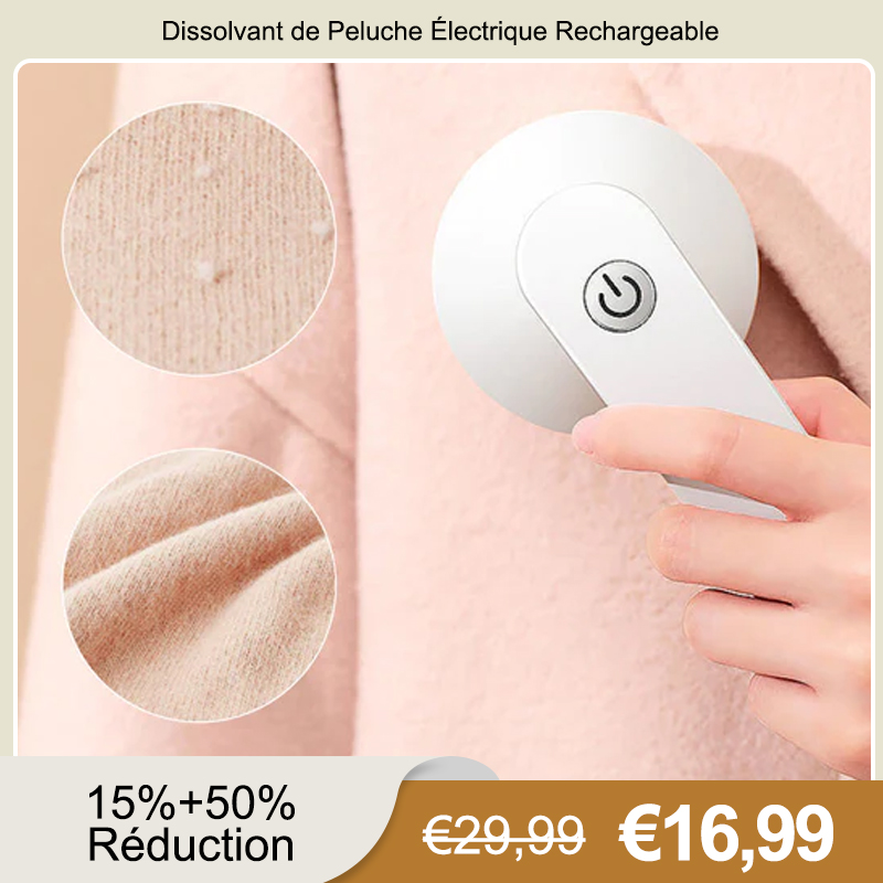 Dissolvant de Peluche Électrique Rechargeable