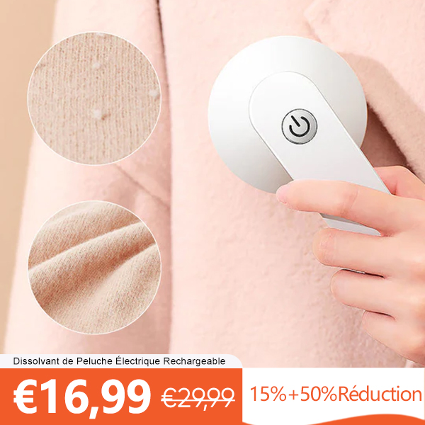 Dissolvant de Peluche Électrique Rechargeable